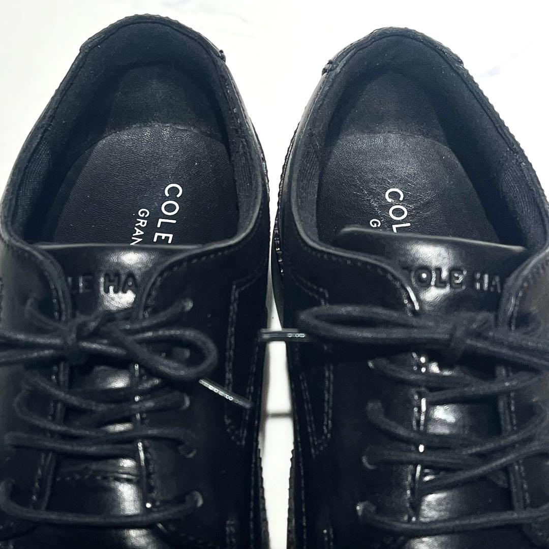 極美品☆コールハーン／フレックスグランド360 ウィングチップ 25.5cm 黒