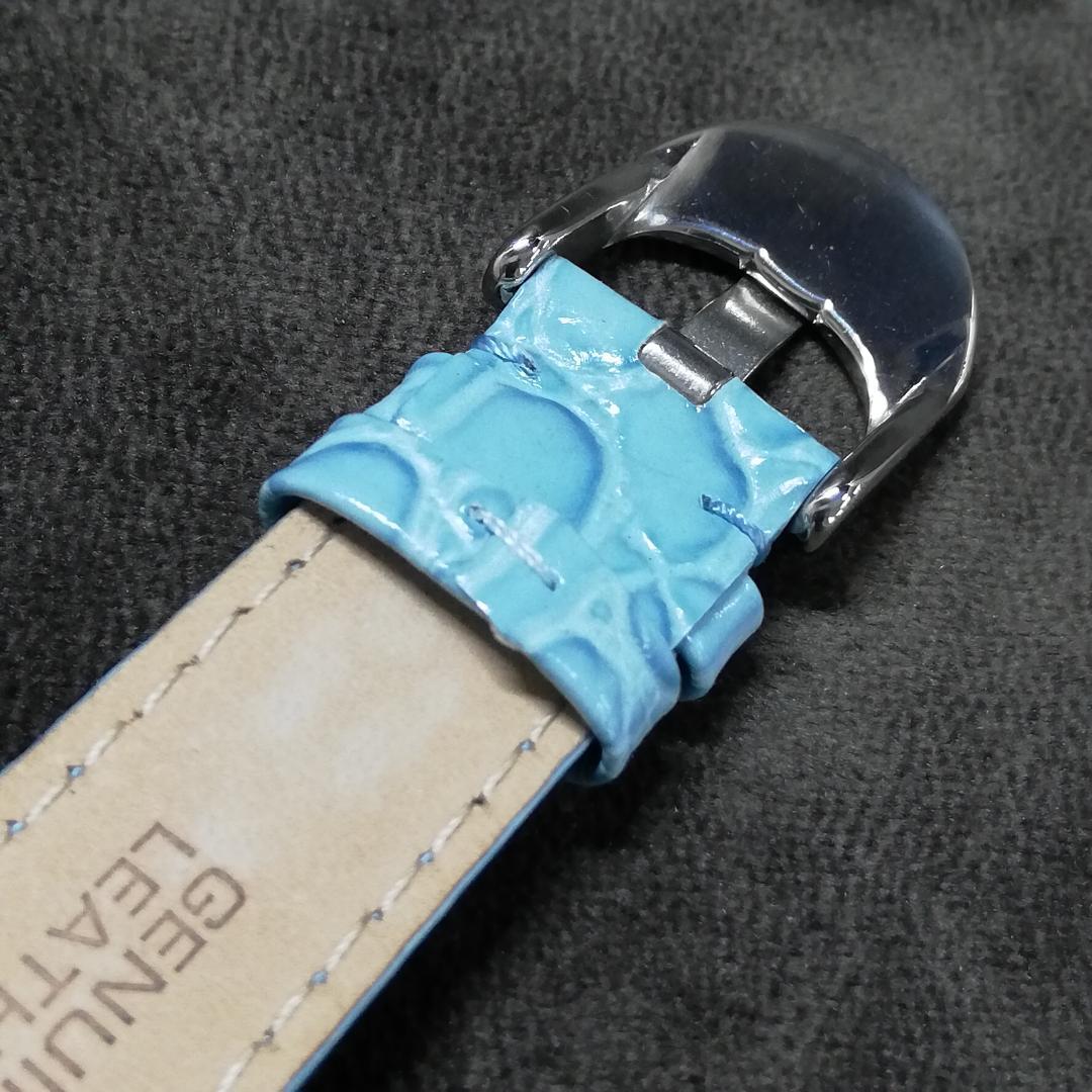 リトモラティーノ　レザー　ベルト　ライトブルー　腕時計　未使用品　(MS273）