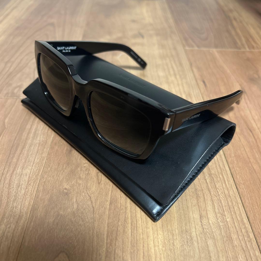 SAINT LAURENT ブラックサングラス　BOLD1 登坂広臣さん同型着用