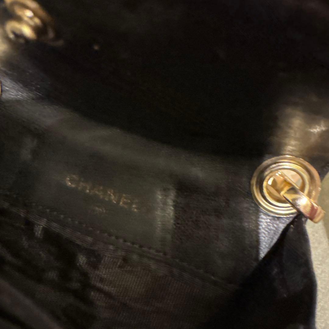 【じゅん】シャネル　レザー /カードケース　財布　チェーンウォレット