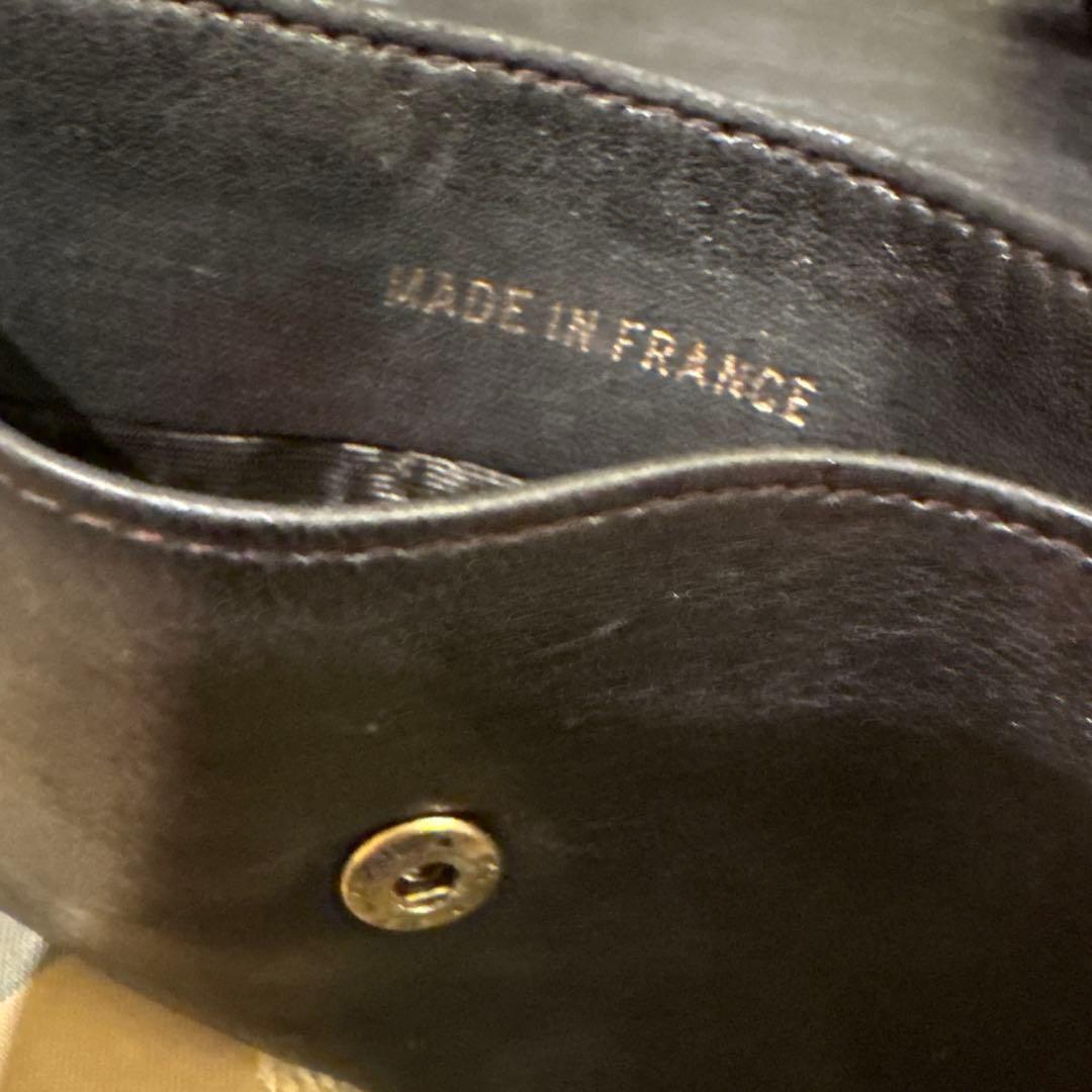 【じゅん】シャネル　レザー /カードケース　財布　チェーンウォレット