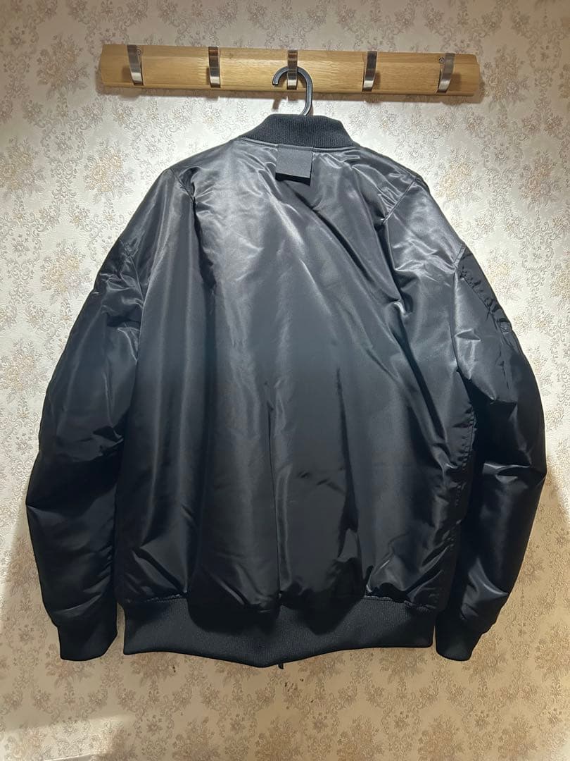 UNIQLO +J ハイブリッドダウンオーバーサイズMA-1 ブラック XL 黒