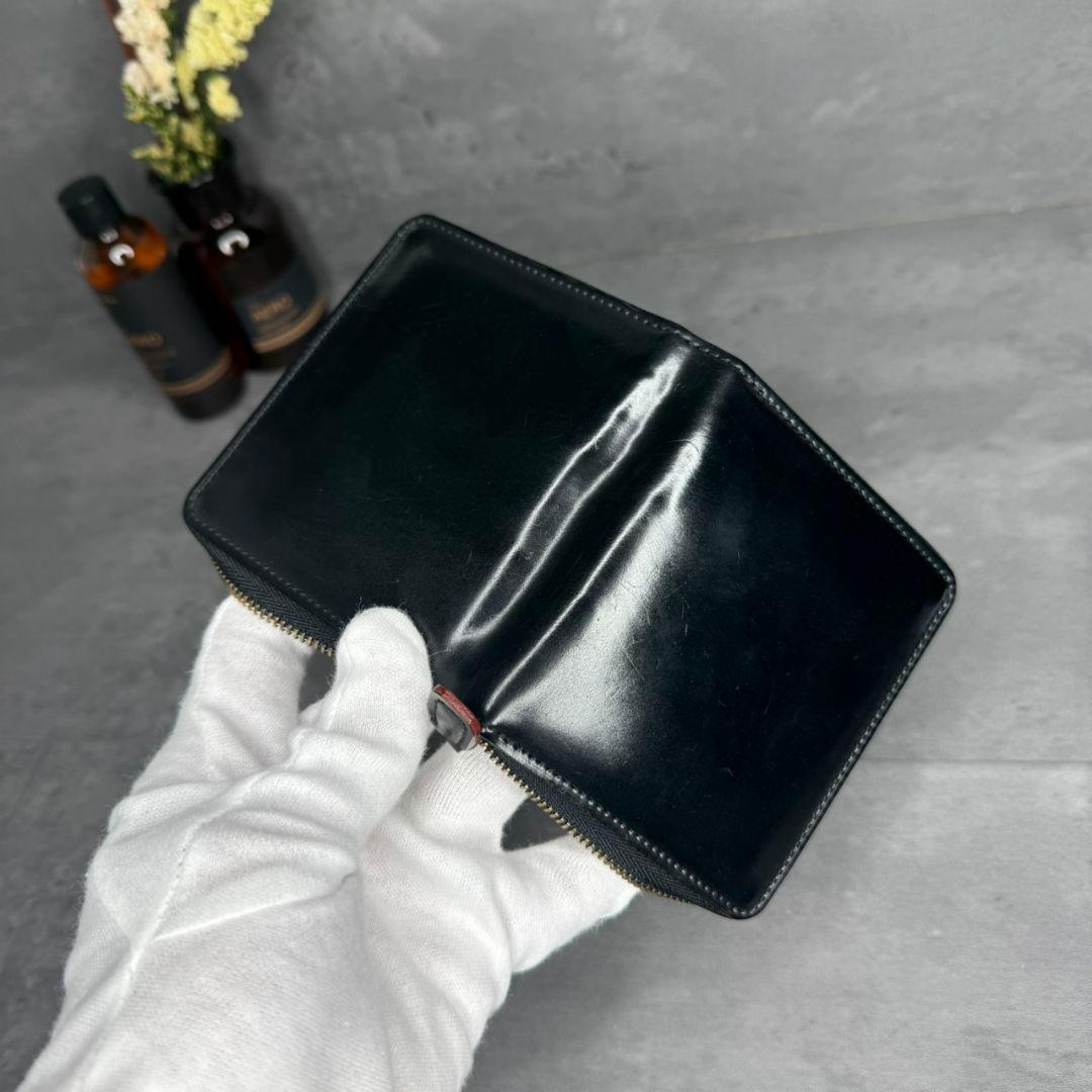 【入手困難】ガンゾ 大阪店限定 シェルコードバン コンパクト ジップウォレット