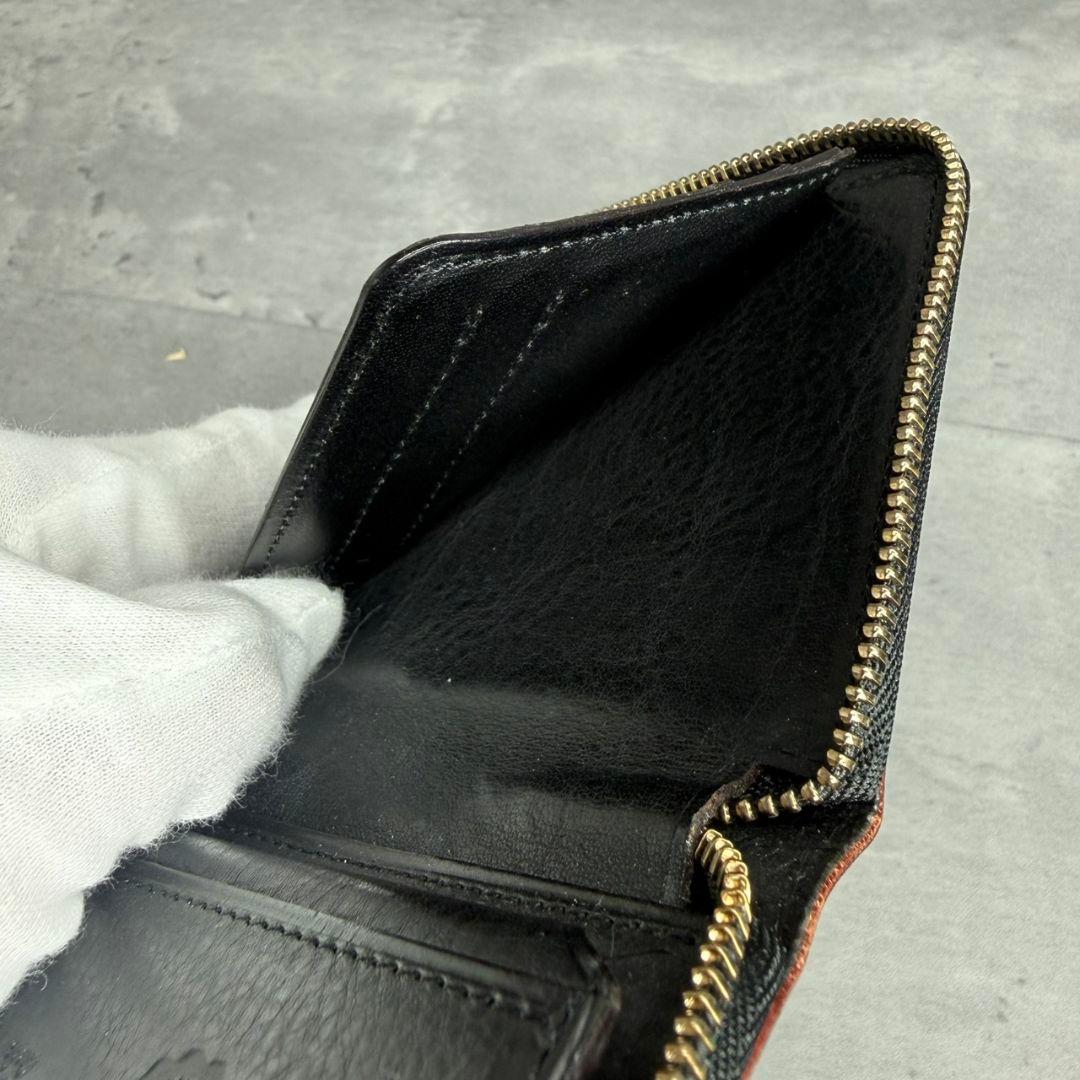 【入手困難】ガンゾ 大阪店限定 シェルコードバン コンパクト ジップウォレット