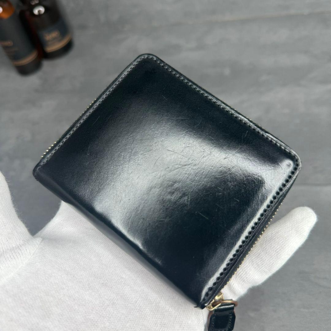 【入手困難】ガンゾ 大阪店限定 シェルコードバン コンパクト ジップウォレット