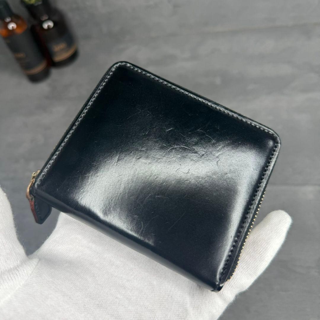 【入手困難】ガンゾ 大阪店限定 シェルコードバン コンパクト ジップウォレット