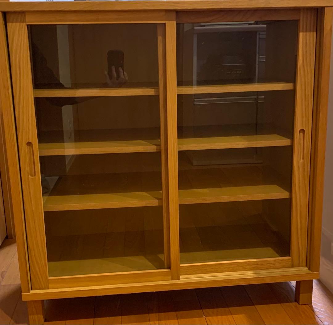 無印良品　食器棚　引き戸