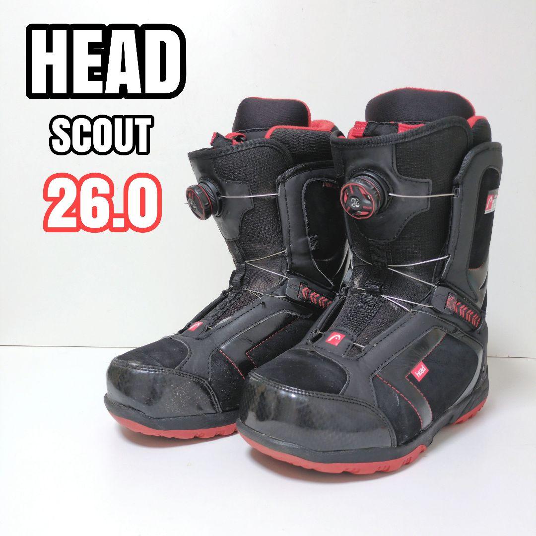 【良品】HEADヘッドscout スノーボードブーツ BOAボア 26cm