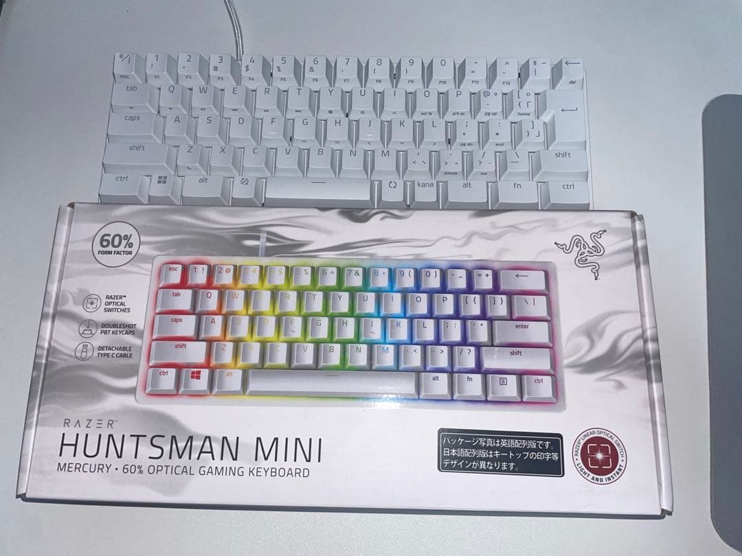 RAZER HUNTSMAN MINI 白 レイザー ハンツマン ミニ ホワイト