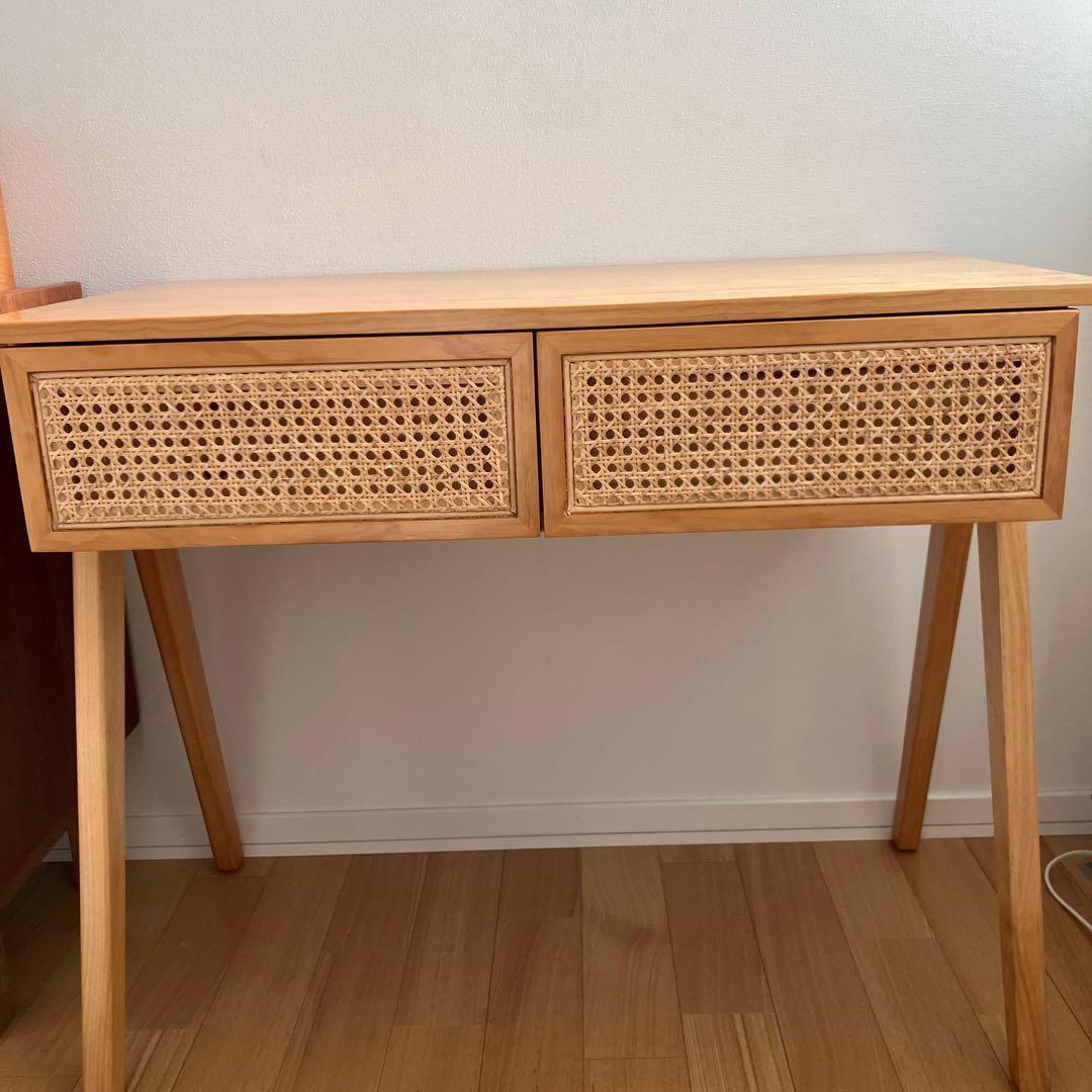 RATTAN DRAWER DESK / ラタンドロワーデスク