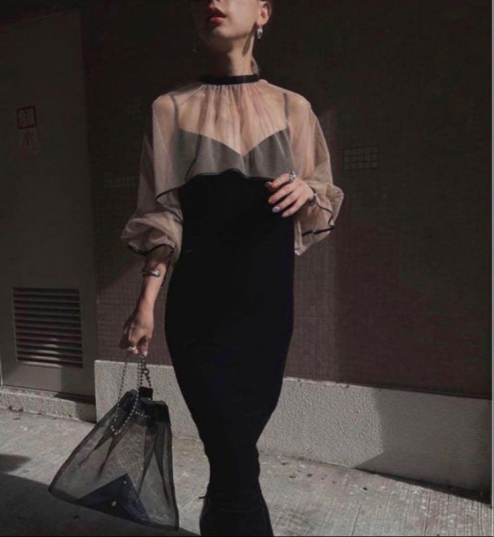 Ameri／MANY WAY AIRY VEIL DRESS