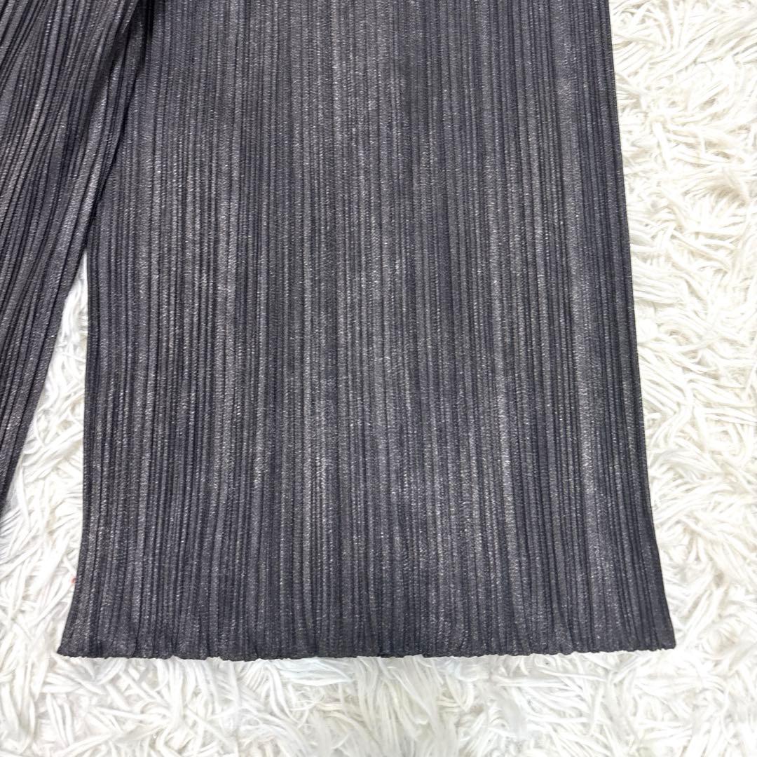 【美品】PLEATS PLEASE プリーツプリーズ デニム転写 ハーフパンツ