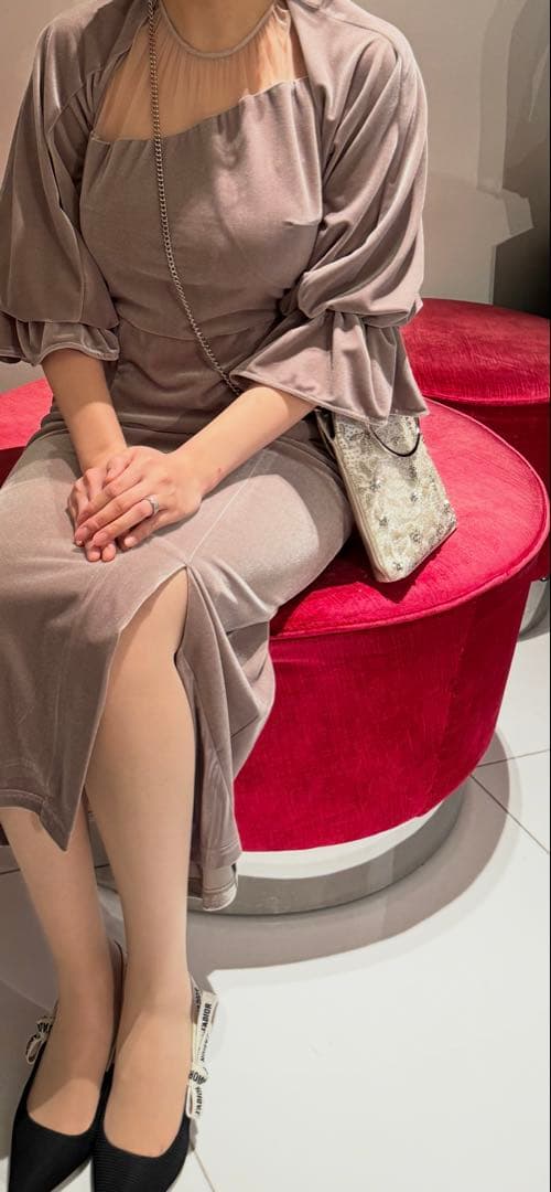 Ameri VINTAGE アメリビンテージ ベロア オケージョンドレス ワンピ