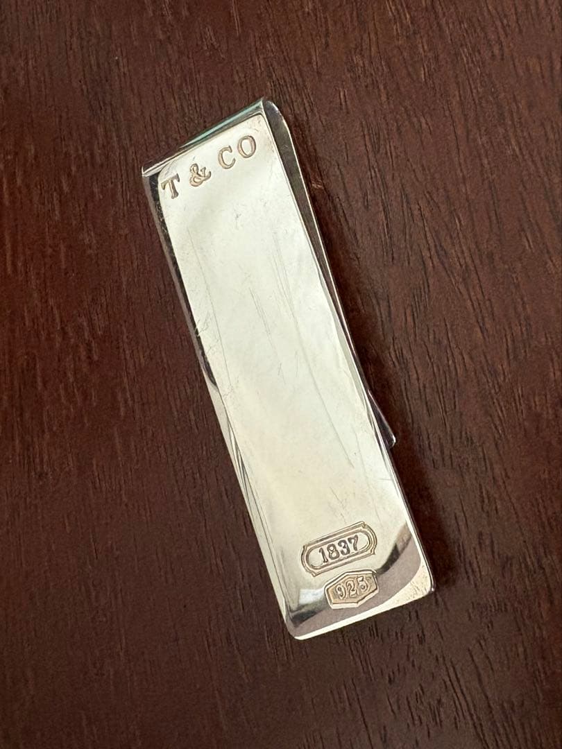 [美品-箱付き] Tiffany ティファニーマネークリップ　シルバー925