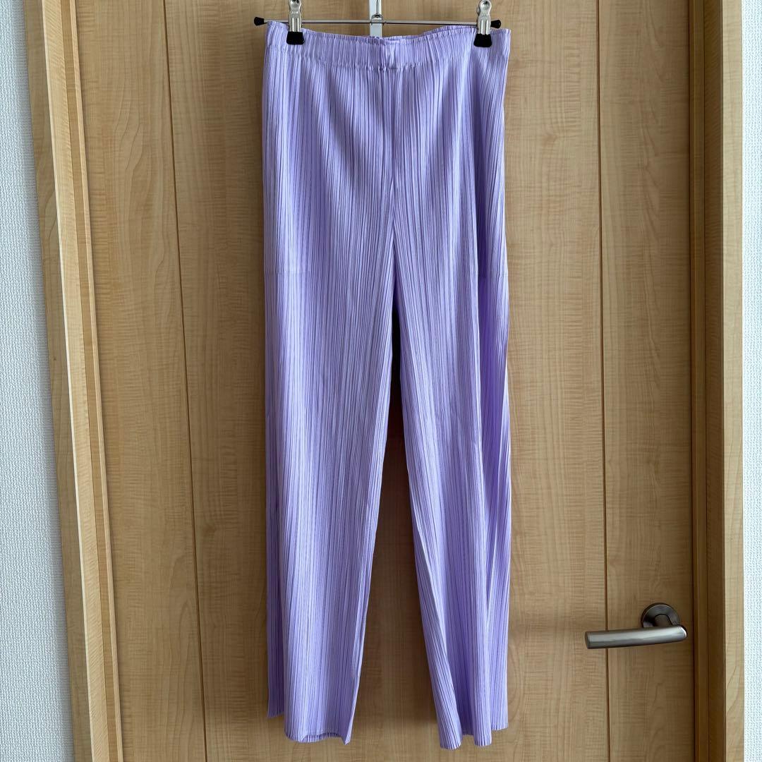 PLEATS PLEASE ラベンダー プリーツパンツ サイズ3