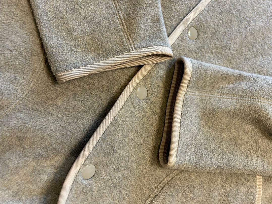 DANTON ノーカラージャケット 34 グレージュ