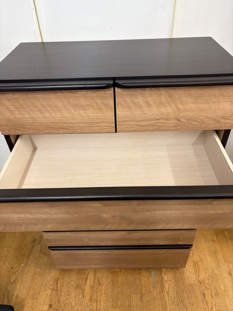 M018　ニトリ製　ハイチェスト　チェスト　タンス　幅795ｍｍ