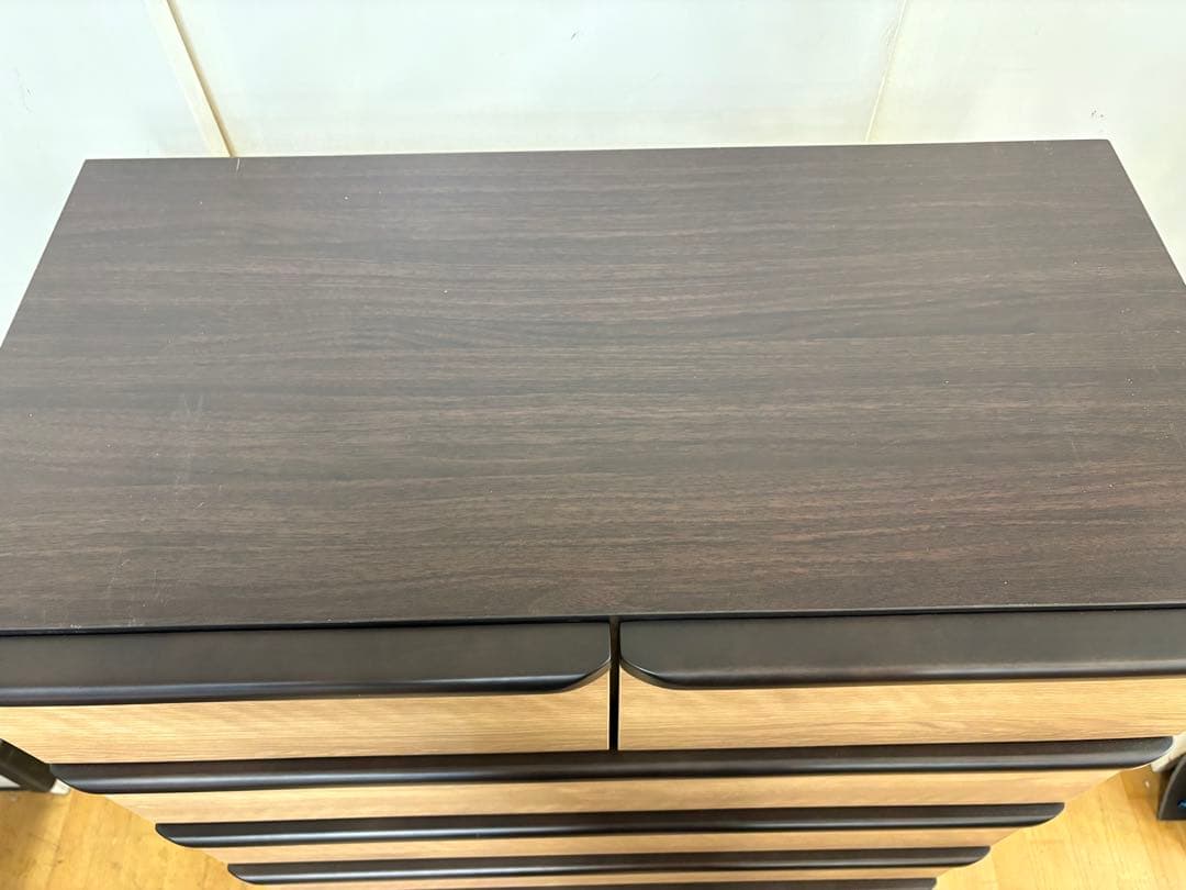 M018　ニトリ製　ハイチェスト　チェスト　タンス　幅795ｍｍ