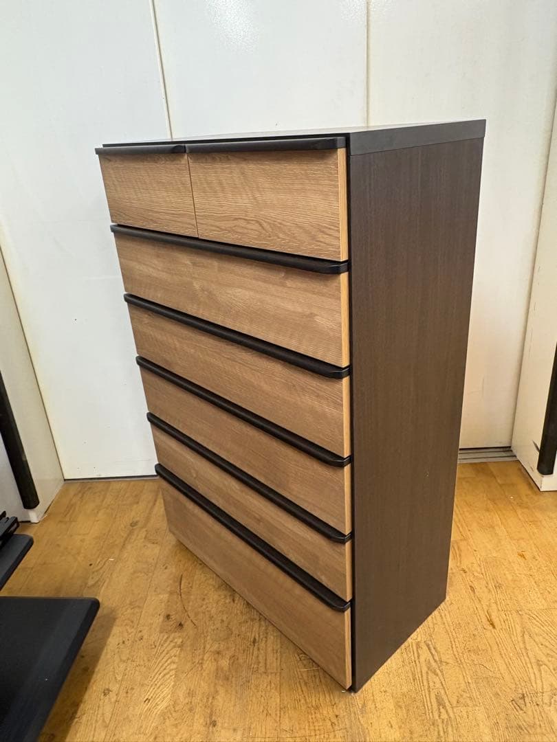 M018　ニトリ製　ハイチェスト　チェスト　タンス　幅795ｍｍ