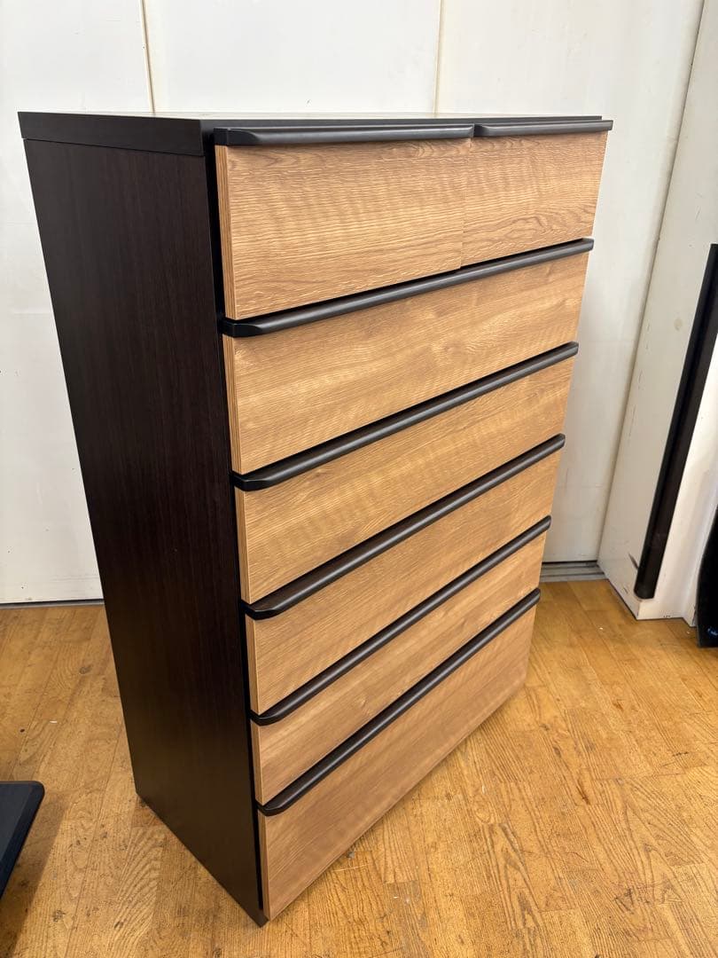 M018　ニトリ製　ハイチェスト　チェスト　タンス　幅795ｍｍ