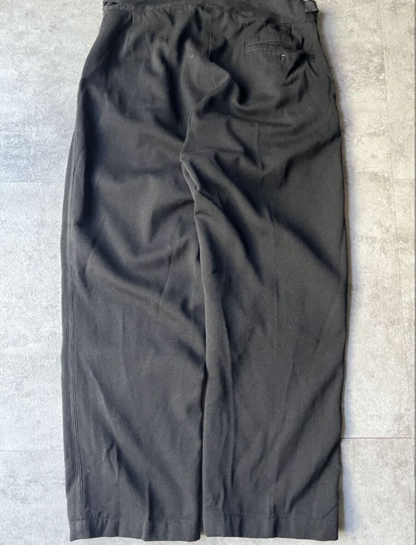 S*n様 1950s ブラック ウールギャバジンスラックス　トラウザー　フェード
