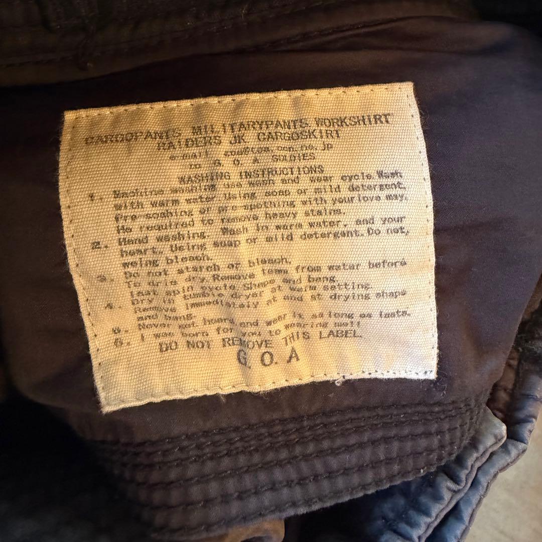 goa ミリタリージャケット archive 00s' ギミック　vintage