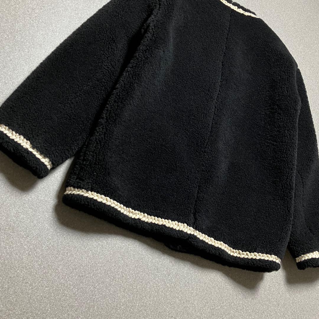 美品✨Fano Studios ノーカラーロープパイピングボアジャケット コート