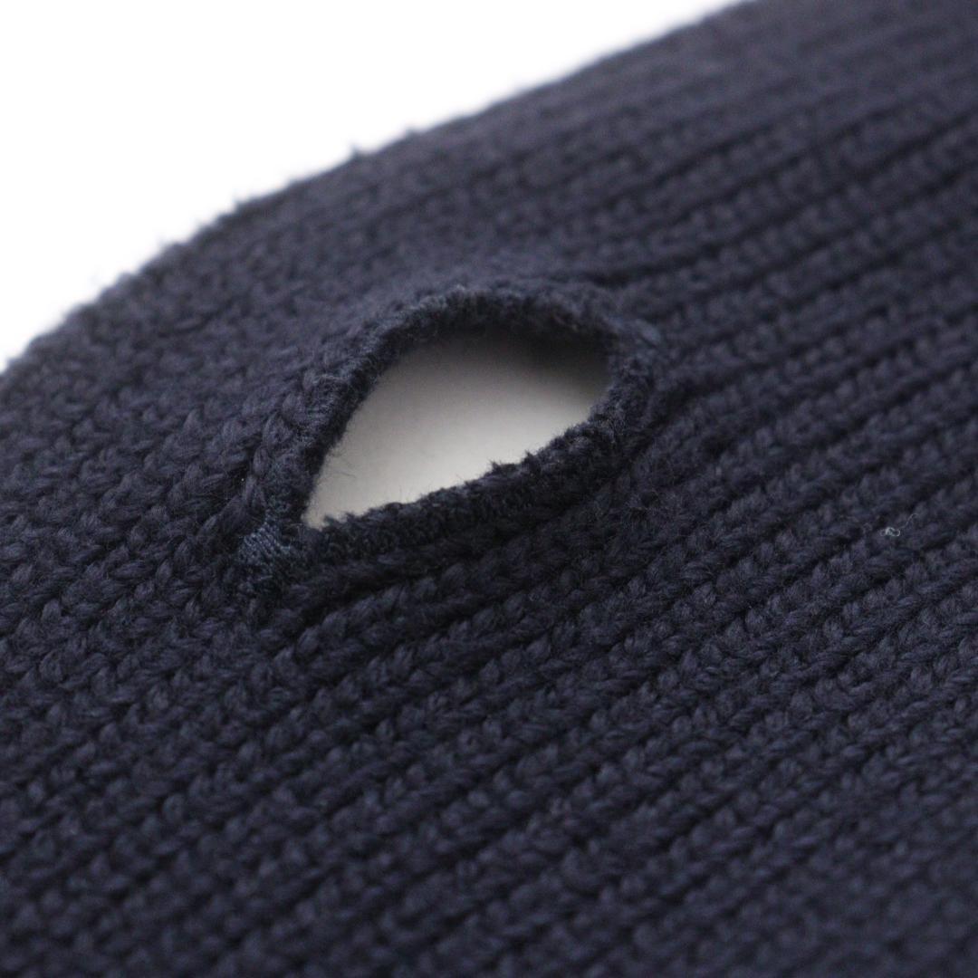 【極美品】FOXEY NEW YORK ニットダブルコート ネイビー 40 L