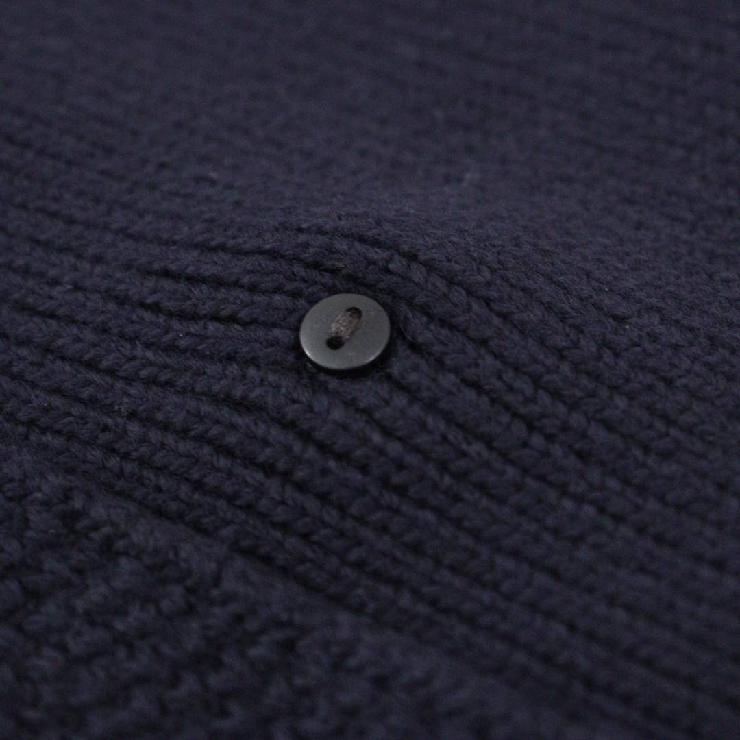 【極美品】FOXEY NEW YORK ニットダブルコート ネイビー 40 L