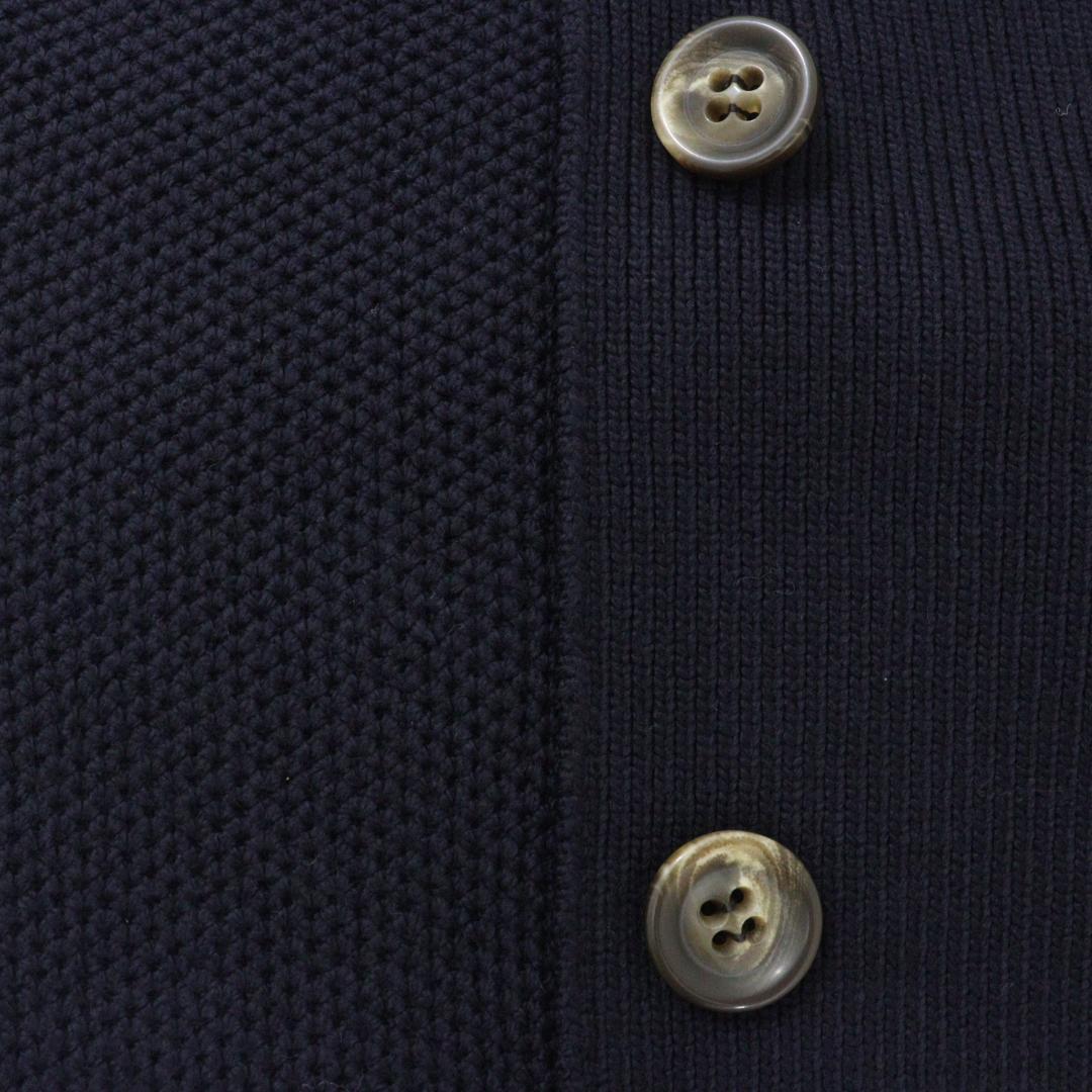 【極美品】FOXEY NEW YORK ニットダブルコート ネイビー 40 L