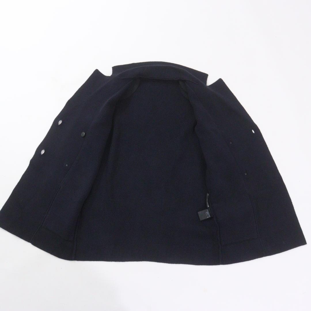 【極美品】FOXEY NEW YORK ニットダブルコート ネイビー 40 L