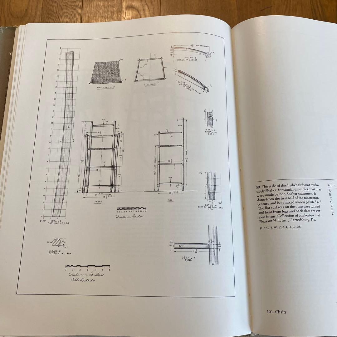 The Book of Shaker Furniture 木工家具職人　家具製作