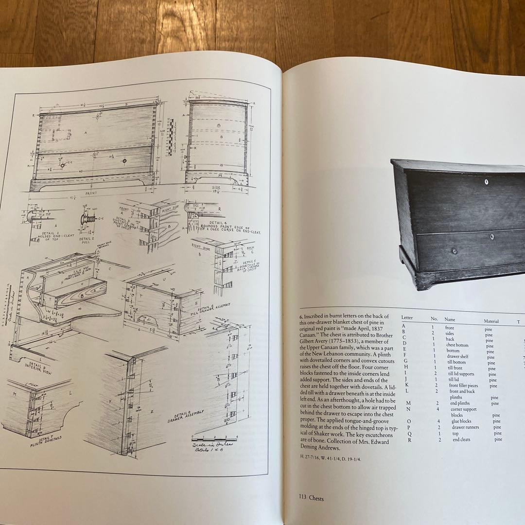 The Book of Shaker Furniture 木工家具職人　家具製作