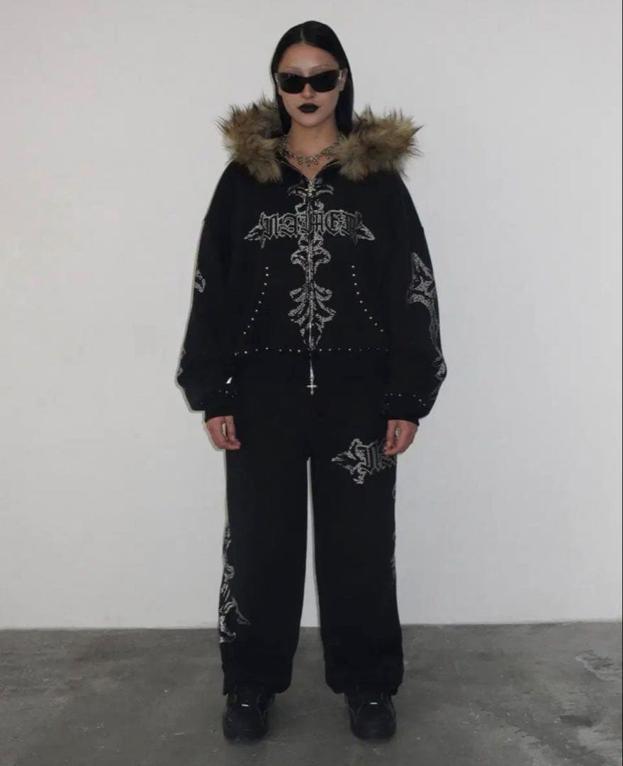 Named collective ファー付　ダブルジップパーカー　週末値下げ中❗️