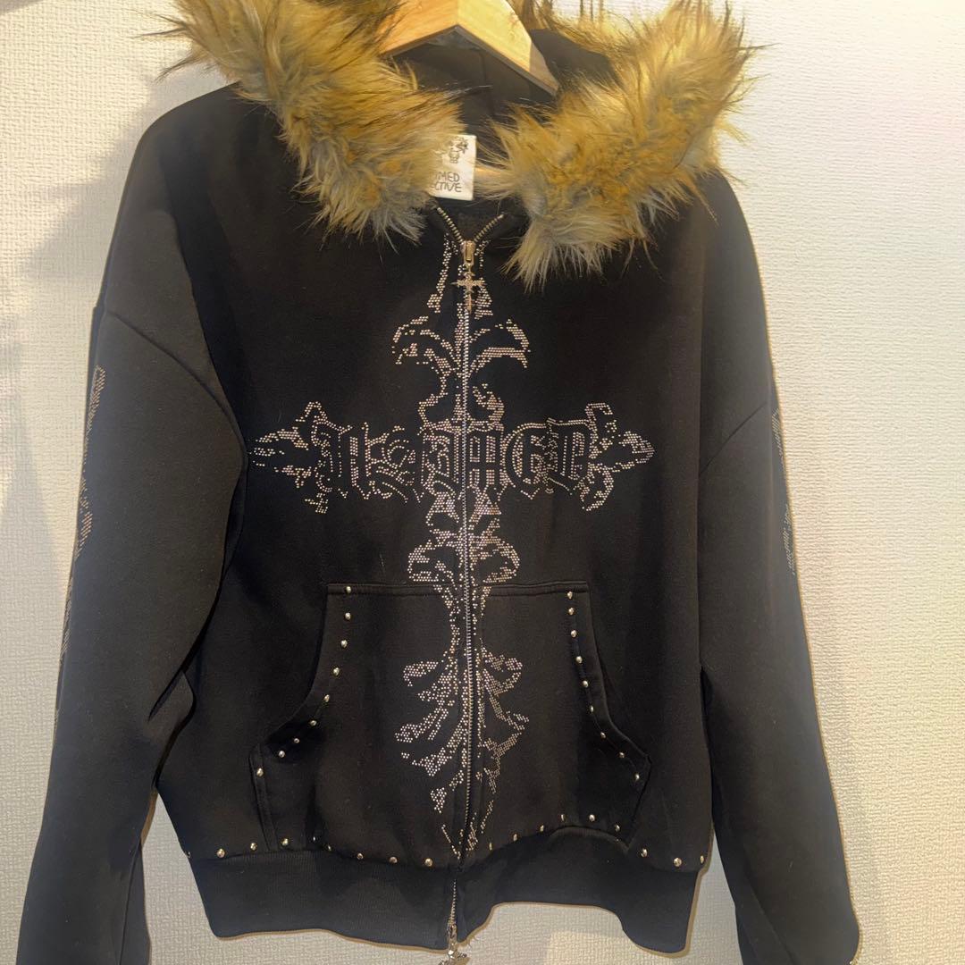 Named collective ファー付　ダブルジップパーカー　週末値下げ中❗️