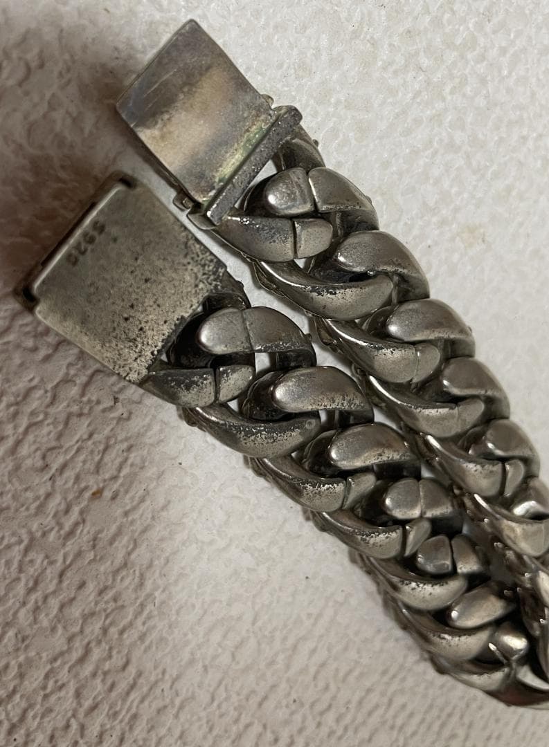 シルバー ブレスレット ゴツイ　925　 約23cm 03c03
