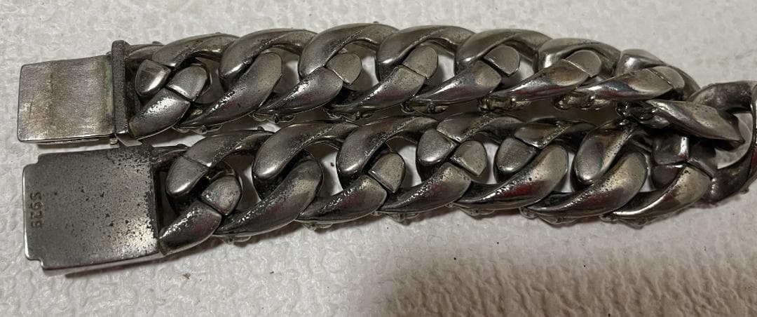 シルバー ブレスレット ゴツイ　925　 約23cm 03c03