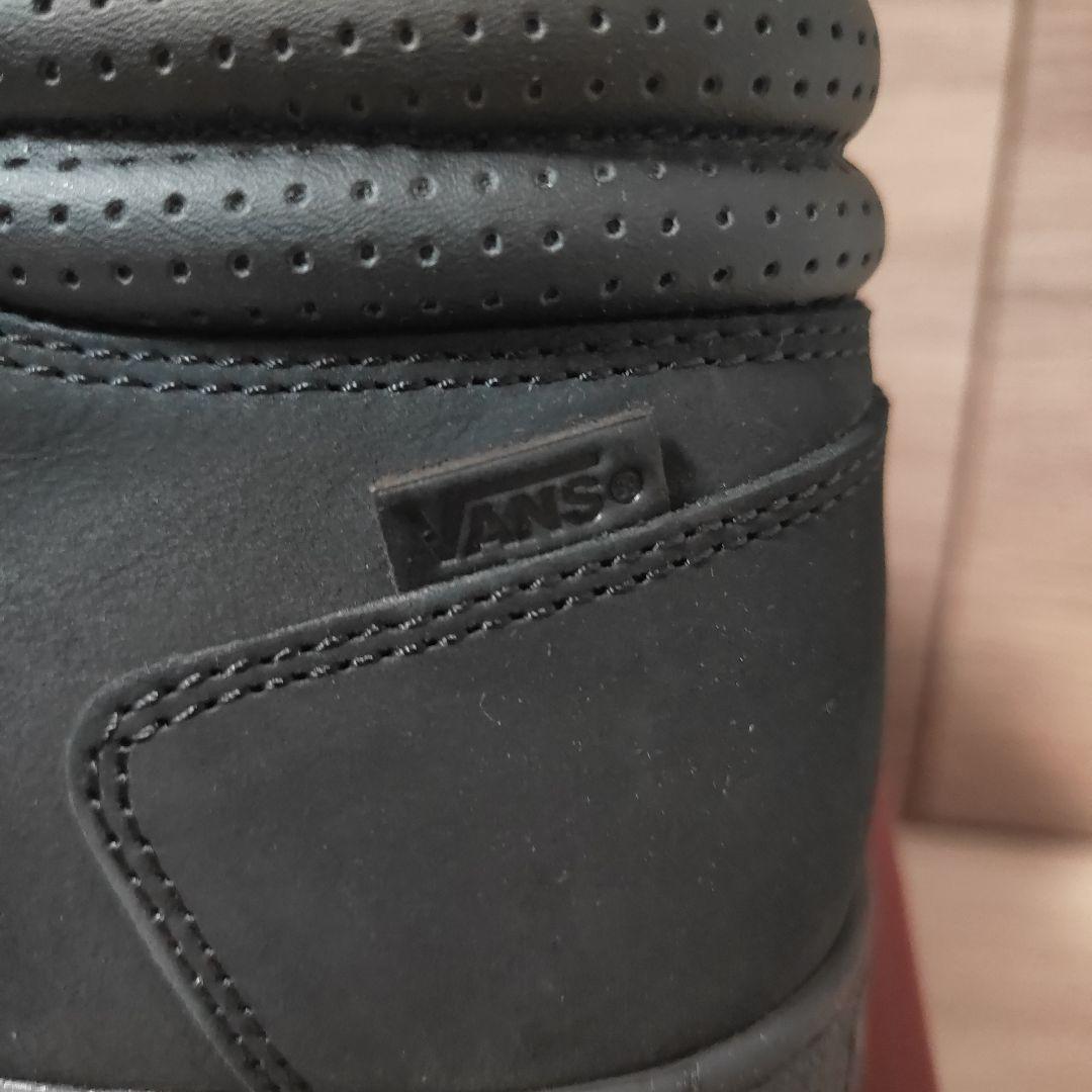 新品未使用27.0cm VANS 本革スニーカーブーツ モカシンMIDカット黒