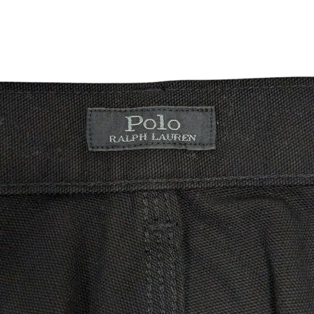 Polo Ralph Lauren ブラック ワークパンツ ダブルニー