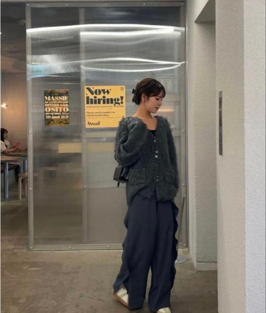 パンツ Eaphi RUFFLE ASYMMETRY PANTS