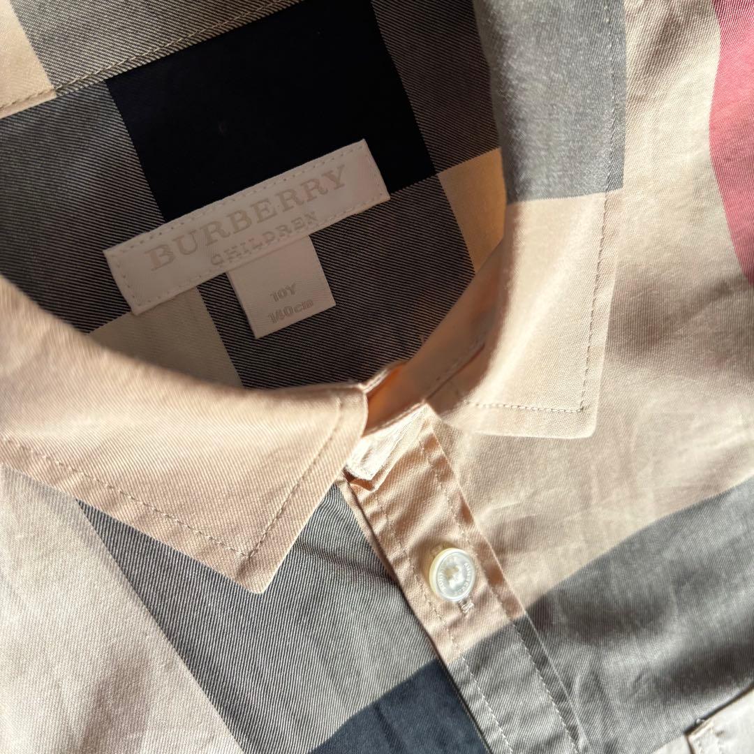 高級チェック シャツ バーバリーチルドレン キッズ kids 140cm 10y