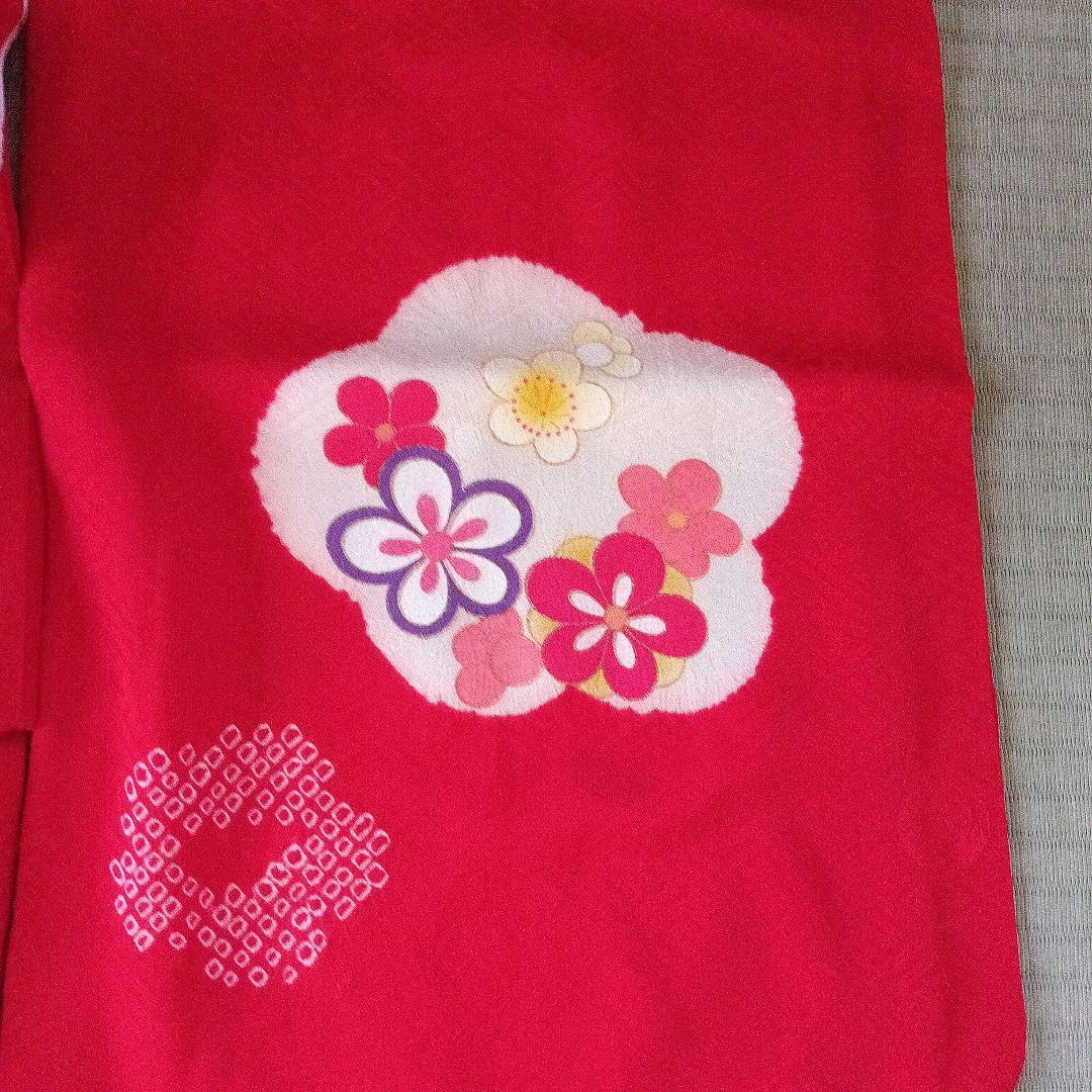 七五三 ３歳 赤被布着