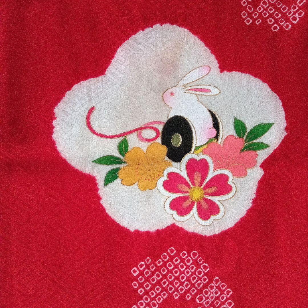 七五三 ３歳 赤被布着