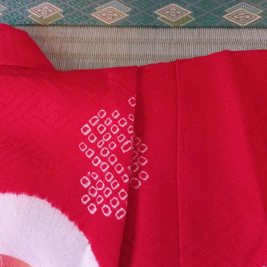 七五三 ３歳 赤被布着