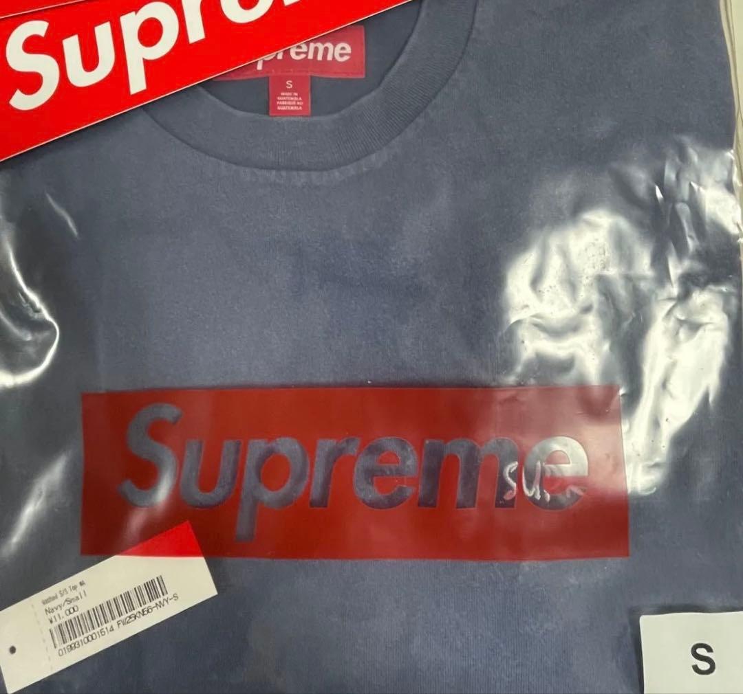 Supreme Washed S/S Top Tシャツ　Navy