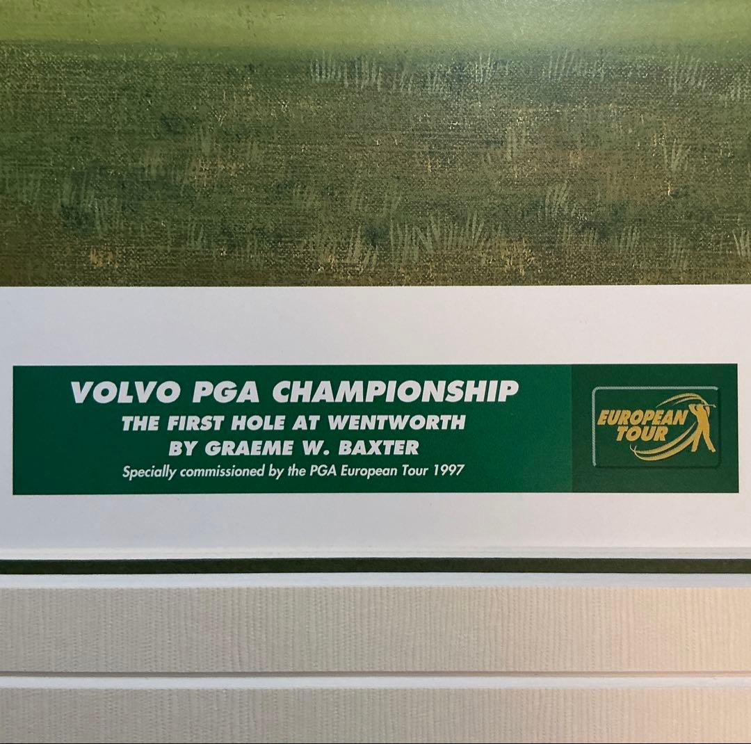 絵画 限定複製画 ゴルフ グレエムバクスター イギリス ウェントワース ボルボ