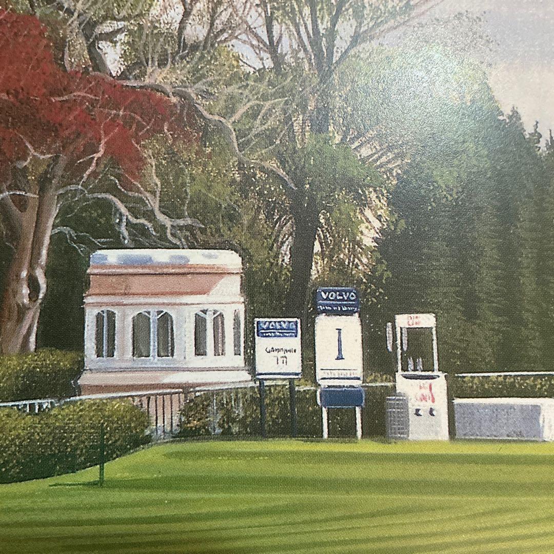 絵画 限定複製画 ゴルフ グレエムバクスター イギリス ウェントワース ボルボ