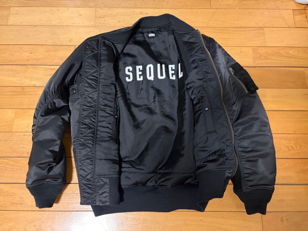 SEQUEL 23AW MA-1 シークエル ブラック Ｌ