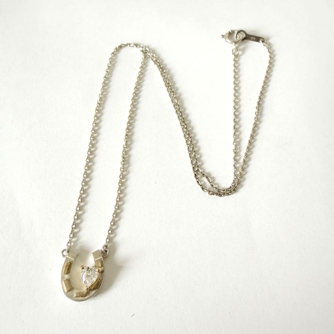 スタージュエリー　ホースシュー　K18　ゴールド　金　シルバー925　ネックレス