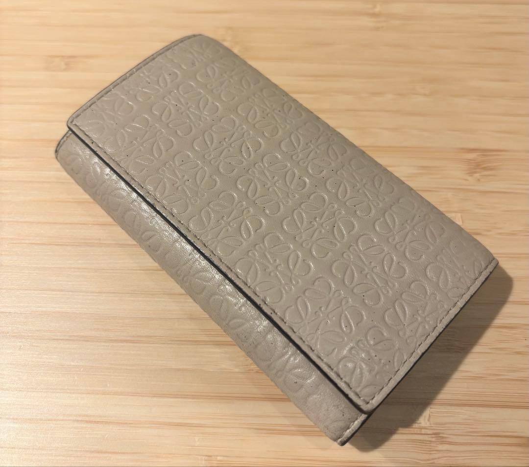 【m出品】LOEWE/ロエベ/6連キーケース/ベージュ/箱&保存袋あり